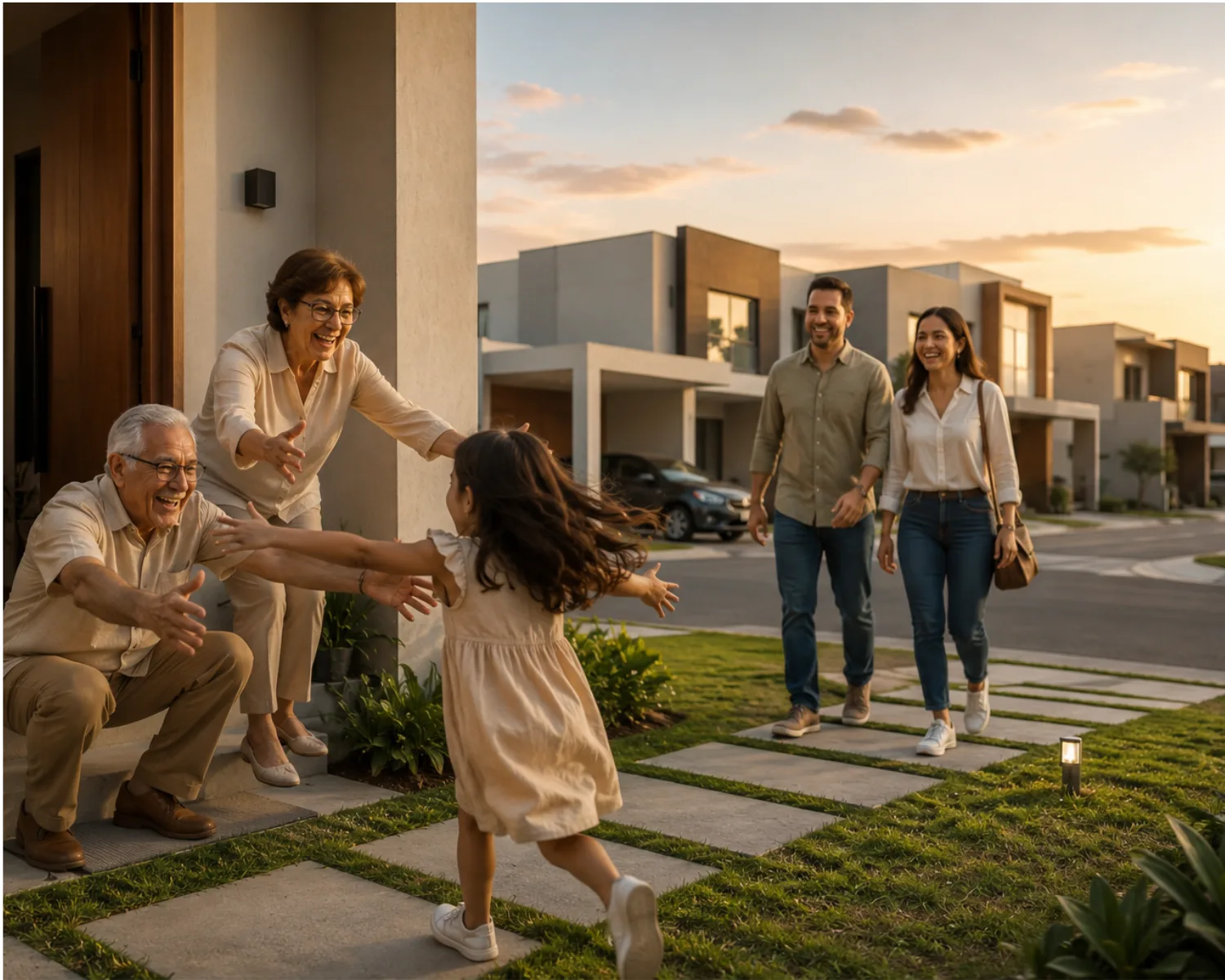 Plaza comunitaria proyectada para el condominio