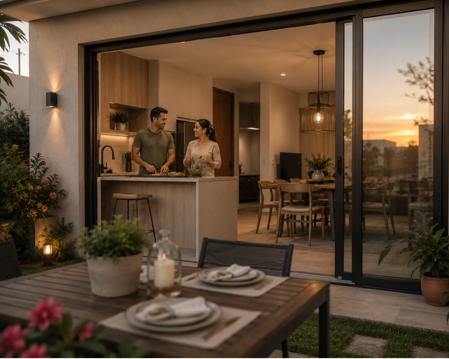 Área de eventos y encuentros al aire libre en Mont-Real Villas